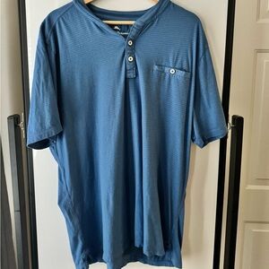 Tommy Bahama blue striped Henley
